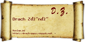 Drach Zénó névjegykártya